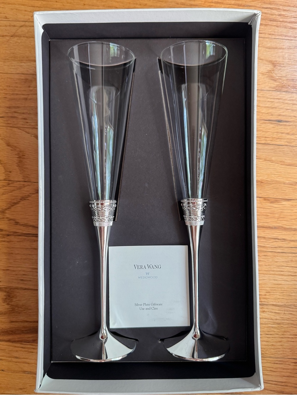 Vera Wang Wedgewood Silver Champagne Flute